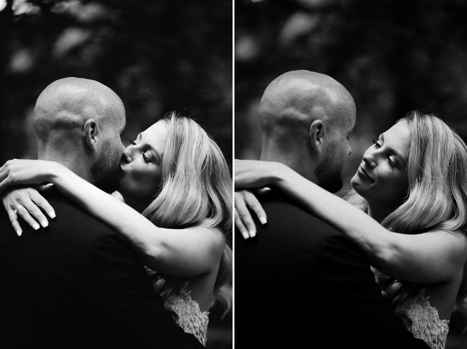 Romantic newlyweds sharing a tender moment during their wedding celebration at  landgoed rhederoord, arnhem