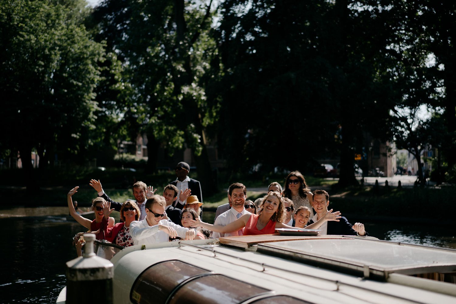 boat wedding amsterdam photographer mark hadden
