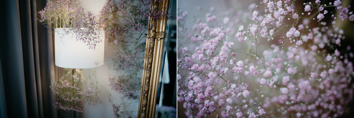 photographs of lovely wedding details flowers