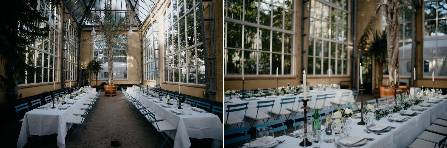 wedding dinner amsterdam hortus botanicus