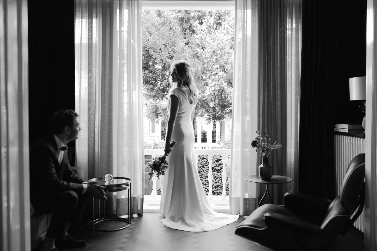 bridal portrait session summer wedding amsterdam photography