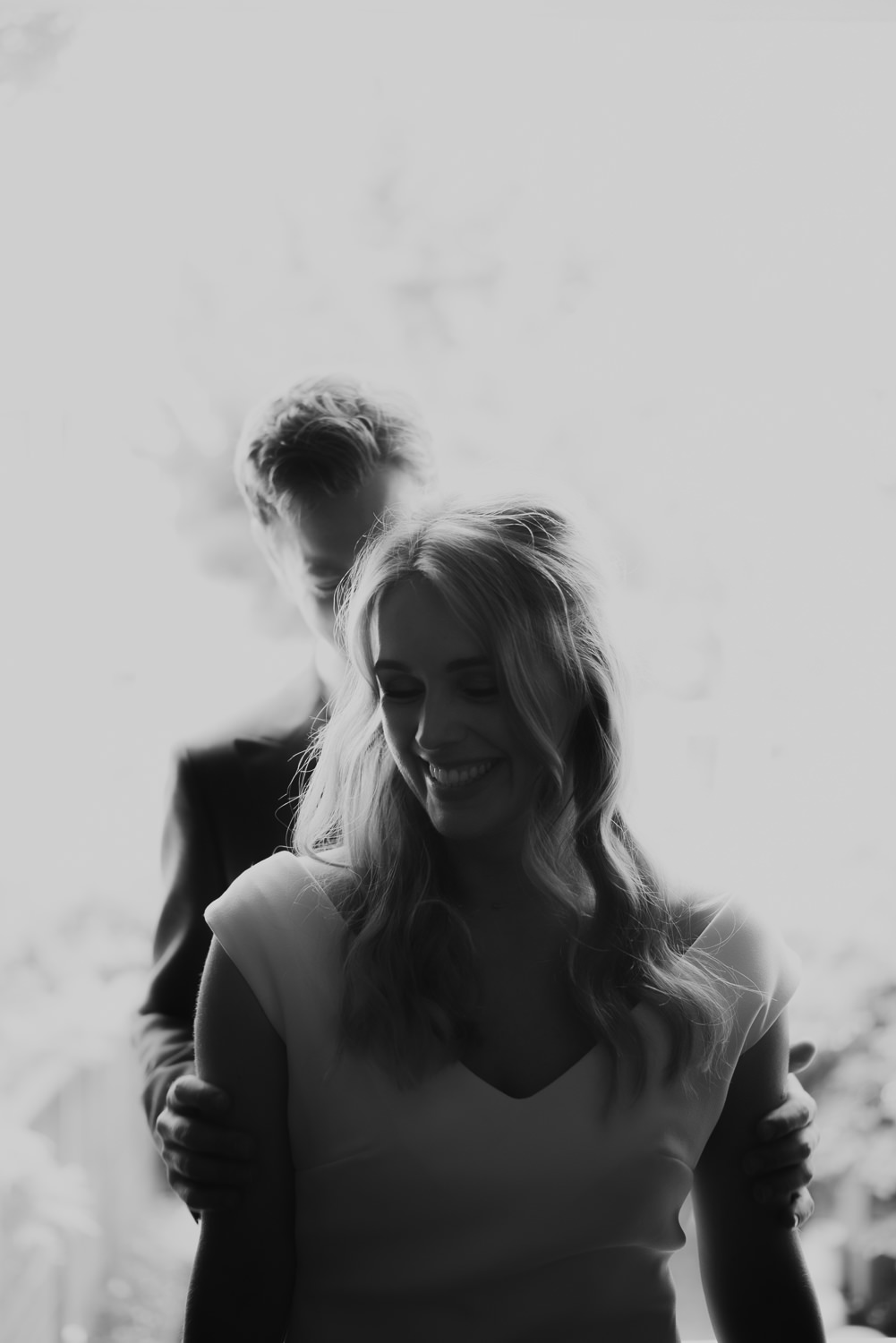 Beautiful portrait of couple on their wedding day