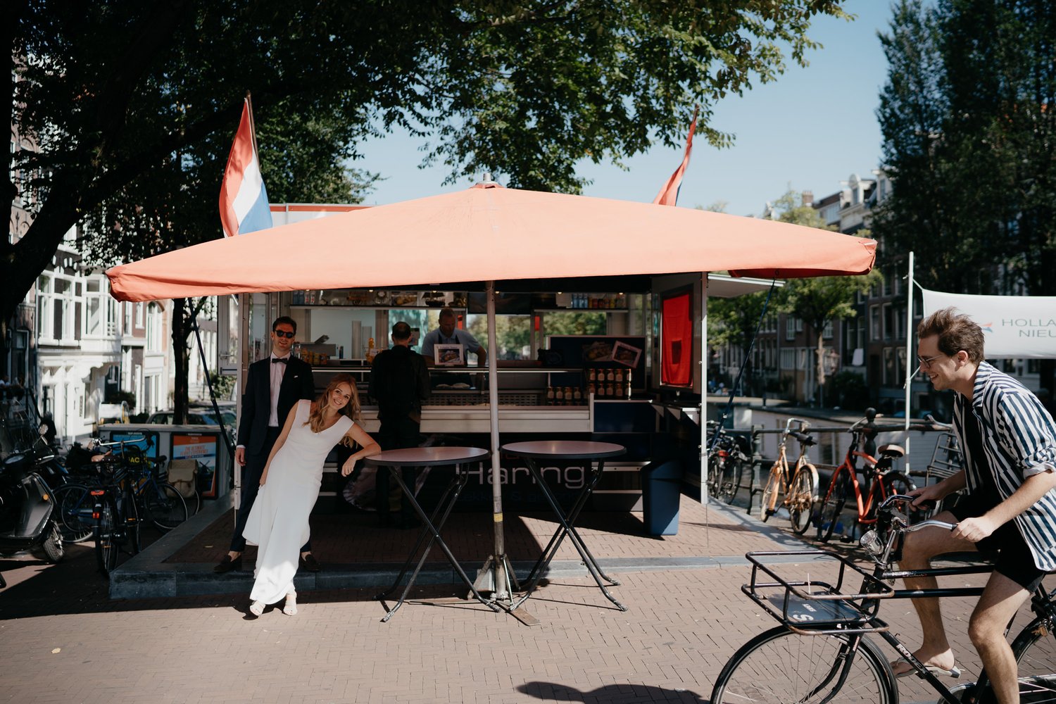 leuke creatieve trouw foto's gemaakt door trouwfotograaf mark hadden in amsterdam