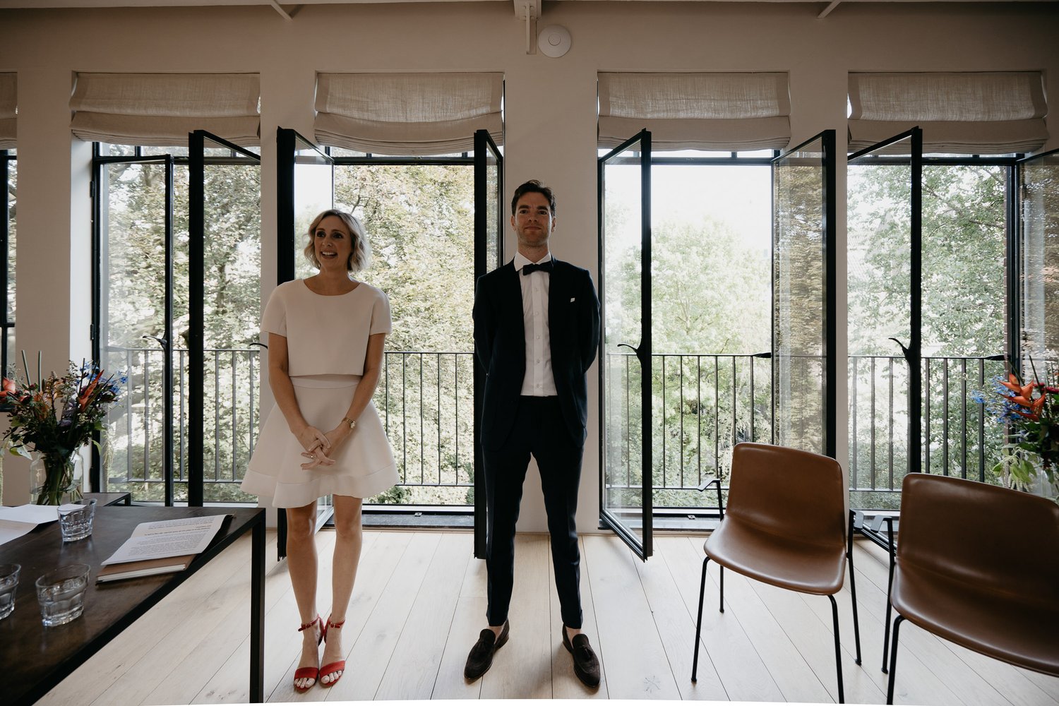 groom waiting at altar wedding photographer