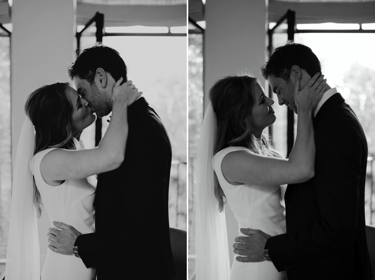 Lovely just married moment captured by the amazing wedding photographer Mark Hadden