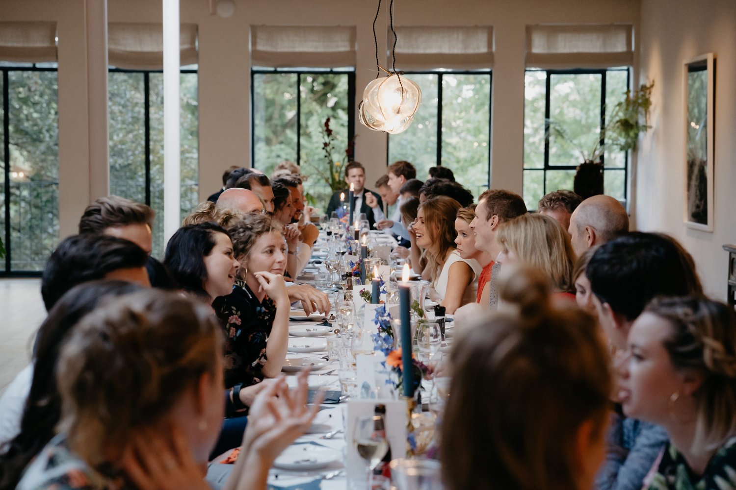 summer amsterdam wedding family dinner photography mark hadden