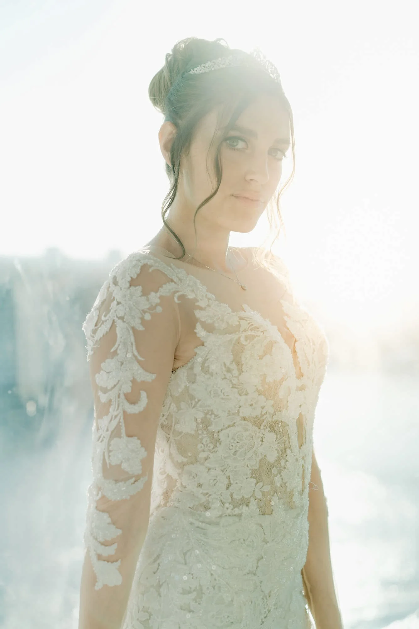 Kareline_Amir_274 - Bride wearing embroidered wedding dress posing in loft during photoshoot in amsterdam.jpg