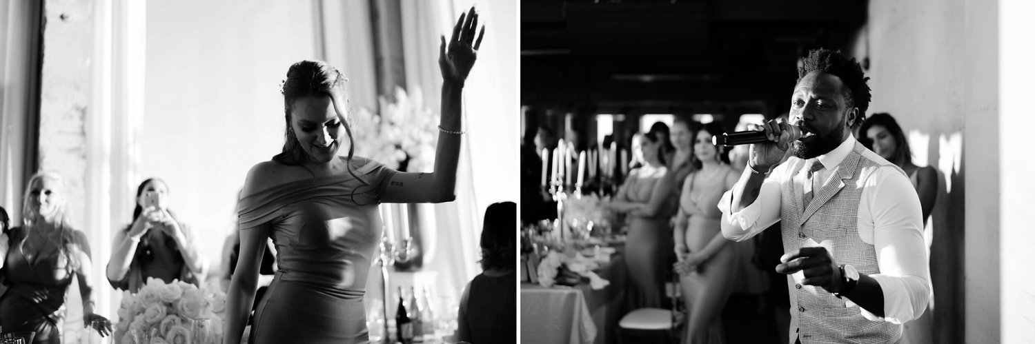 Kareline_Amir_358_2copy - Bride waving and singer performing at wedding reception in amsterdam.jpg